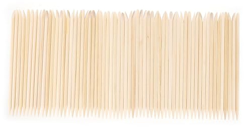 Healifty Kit de 200 Palillos de Uñas de Madera 115 CM para Manicura y Pedicura Accesorios para Empujar y Eliminar Cutículas Limpiar Piel Muerta Uso Profesional y Doméstico