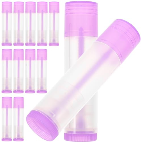 Angoily Leere Lippenbalsam Tuben 5g Auslaufsichere PP Lipgloss Behälter Bunte Lippenstift Hülsen für Selbstgemacht Lippenpflege Geruchsneutral 30 Stück für Reisen und Make Up