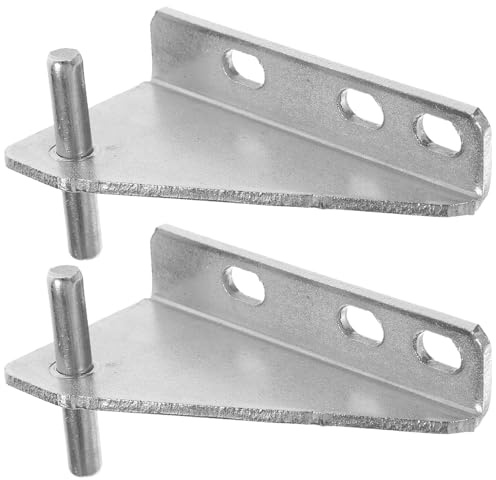 DEARMAMY 2Pcs Stainless Steel Refrigerator Hinge Pin Replacement for Household Freezer Door 35Mm Shaft Distance with Rubber Cap, Small Fridge Door Hinge Accessory for Repairing Kitchen