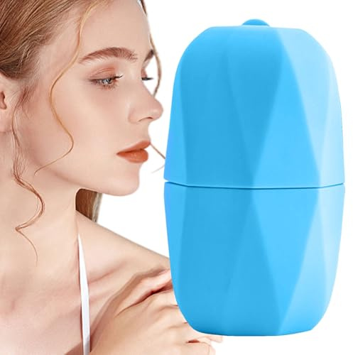 Rullo di ghiaccio per il viso, in silicone, per massaggio rinfrescante, cura della pelle liscia, design antigoccia, per occhi, viso, lifting e routine di bellezza