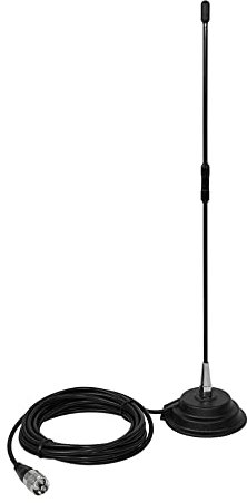 PNI Antenne CB Extra 40 avec Aimant Inclus Noir