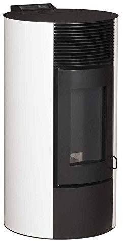 OPTIMO Poêle Ã granulés Rond Cristo Blanc 12kW