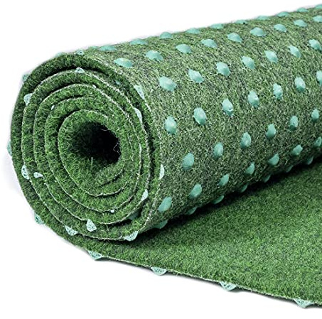 Carpeto Césped Artificial Balcón 400x150cm 6mm Verde Salvia Sintético | Césped Artificial para Terraza Resistente a la Intemperie Fácil de Limpiar Resistente al Agua Realista Vendido por Metro