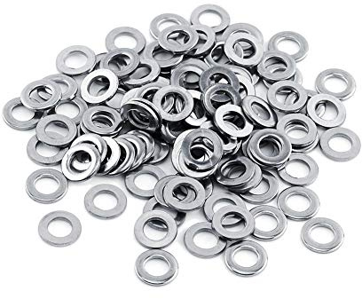Kit Reparación Tornillos Arandelas Planas Métricas Acero Inoxidable 304 100 Piezas Arandelas Planas Herramienta Metal M3 / M4 / M5 / M6 / M8 / M10 para Uso Doméstico en la Tienda(M6*12 * 1.5)