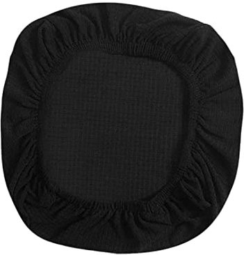 Fenteer Stretch Office Covers Seat Cover Slipcover Desk Seat Cushion Protectors for Computer, Black