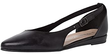 Tamaris Donna Mocassini, Signora Pantofole,Scarpe Business,Scarpe Eleganti,Scarpe da College,Pantofola,Scarpe Basse,Black Leather,39 EU