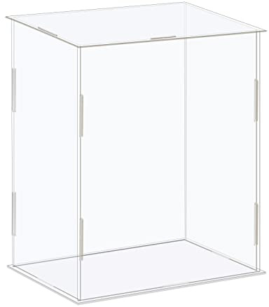 sourcing map Vitrine Box Acryl Box Durchsichtig Staubdicht Schutz für Sammlungen 16x11x21cm