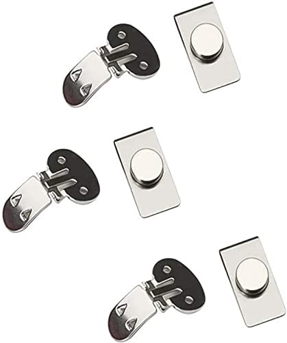 Unsichtbare magnetische Krawattenhalter, Edelstahl, magnetische Anstecknadel, Magnet-Krawattenklammer für Männer, Geschenke, Valentinstag, Vatertag, 2.6cm, Edelstahl, Kein Edelstein
