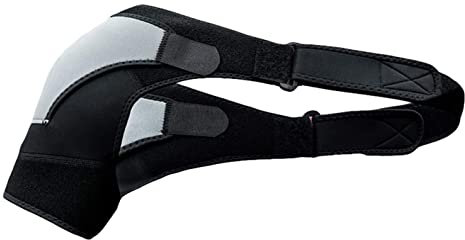 Samnuerly Pieza para Hombro con Almohadilla de presión Ajustable, Soporte para Hombro, Manguito rotador, Alivio del Dolor, Soporte para cinturón, Manga para Hombres