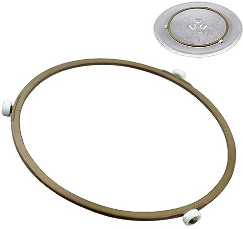 Anneaux de support pour micro-ondes en verre - 18,9 cm - Anneau de plateau tournant pour micro-ondes - Anneau intérieur de rechange pour micro-ondes (189 mm)