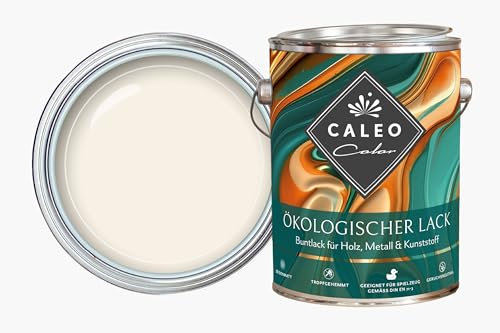 Caleo Color Laque laine d'agneau blanc naturel 0,68 l – Vernis écologique pour meubles – Naturel, sans solvant, convient aux jouets
