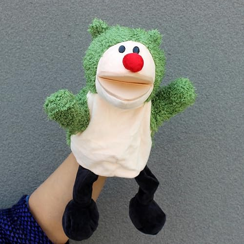 LOMTRATS Tier-Handpuppen für Kinder, Kleinkinder, inklusive Wolf, Tiger, Löwe, Affe mit Beinen, perfekt für Geschichtenerzählen, Unterricht, Vorschule, Geburtstagsgeschenk (bewegliche, offene Münder)