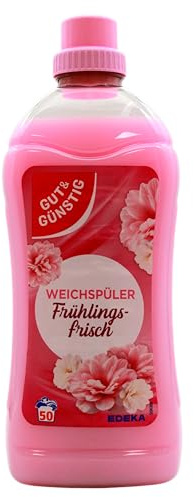 Gut & Günstig Wäsche Weich Frühlingsfrisch Weichspüler, 6er Pack (6 x 1.5 l)