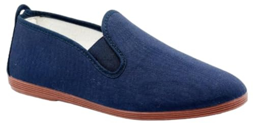 Zapatillas de Lona con Gomas en los Lados - Suela Plana - Comodidad - Kungfu - Camping