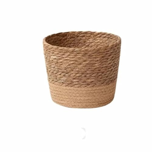 Pflanzkorb Seegras gewebt Natur Pflanzkorb Pflanztopf mit Einsatz für Indoor Outdoor Blumen Pflanzen Bäume Körbe