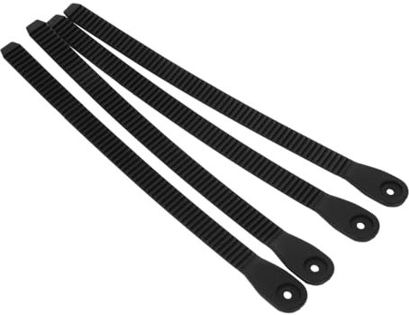 GAROZATION 4 Stück Ersatz Energiebänder Für Inline Rollschuhe Aus Strapazierfähigem Material Mit Schrauben Verstellbar Schwarz Für Herren Damen Kinder