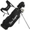 Ben Sayers M8 13-Piece Golf Package Set | Complete Mens Set | Full 12 Clubs Graphite/Steel Shafts with Stand Bag | Driver, Woods, Hybrids, Irons, Wedges & Putter (Right Hand - Black/Grey)