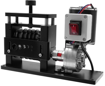 Máquina pelacables eléctrica, 90 W, peladora de cables con 6 canales, 100 rpm, altura de la hoja ajustable, para refinar cables, cables de piel blanda