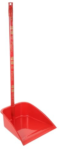 Pelle à Poussière Verticale Long Manche, Rouge, Plastique