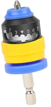 MagiDeal Portabrocas universal para colocar tornillos y brocas de posicionamiento de paneles de yeso, cabezal ajustable.