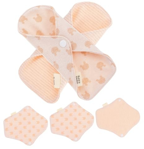 UTHCLO Wiederverwendbare Bio Baumwoll Slipeinlagen und Faltbarem Design 5 Stück mit Hoher Saugfähigkeit Zufälliger Stil für Frauen für Menstruation und Wochenbett