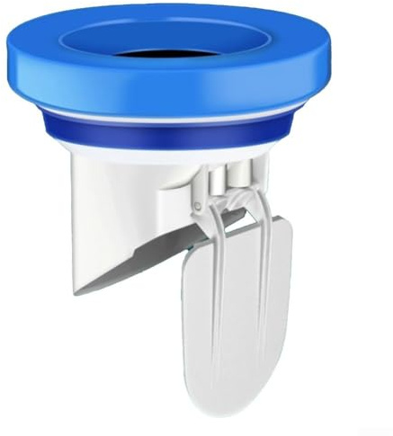 Minflora Guarnizione per flangia WC, 12 x 9,5 cm, in PVC resistente, con guarnizione in gomma rinforzata, compatibile con WC standard Squat e ad anello