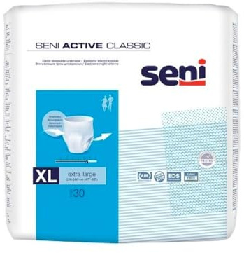 Seni Active Classic - Unisex-Erwachsene Windel, Größe Large, 1 Stück