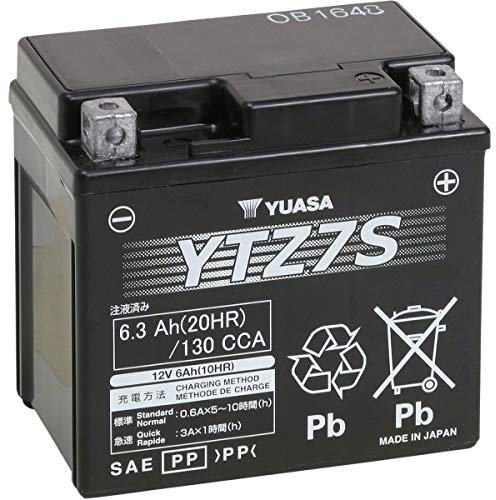 Batteria Yuasa YTZ7S originale Yamaha 5TJ821000100 Misure 113 x 70 x 105 mm