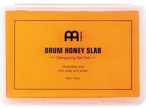 Meinl Cymbals Drum Honey Slap — Dämpfer Gel Pad mit Box — Drummer Geschenk für Snare oder Toms — Schlagzeug Zubehör, Orange (MDHS)