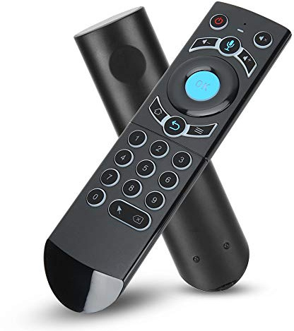 Air Mouse Fernbedienung, für Android TV Box Smart TV Projektor, USB Wireless Backlight Fly Mouse, Voice Controller Keyboard mit Gyroskop Motion Sensing