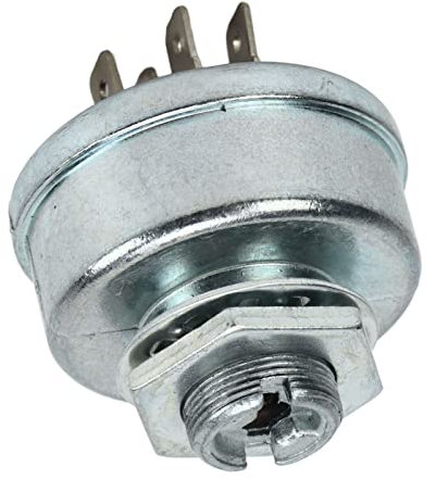 Keenso Interrupteur de Démarrage D'allumage, 365402 Pièces de Système de Circuit de Tracteur de Tondeuse à Gazon en Métal avec 2 Clés Compatibles pour