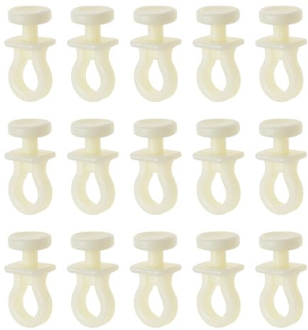 LT Easiyl 100pcs Poulies de Voie de Rideau Crochets de Rideau Rouleaux Crochets de Curseur de Rail Plusieurs Kit de Remplacement pour Rideau de Douche Porte de Fenêtre