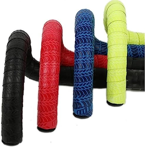 Fahrrad mit Klebeband, Auto mit Klebeband. Radfahren Rennrad Professionelles Anti-Rutsch-Lenkerband mit Profilmuster Weiche dämpfende Griffbänder for Fahrräder for Rennräder (Farbe: Gelb) ( ( Color :