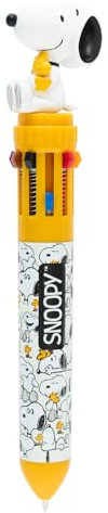 Grupo Erik: Penna Snoopy 10 colori | Penna multicolore Snoopy, A sfera retrattile con 10 colori, Snoopy Peanuts, Snoopy Gadget, Licenza Ufficiale