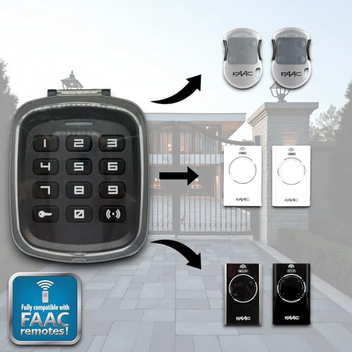 GR Wireless Keypad Compatible with FAAC gate and Garage Doors