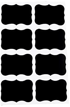 10 Pieces Kraft Paper Chalkboard Labels Stickers Waterproof Removable Reusable Stickers Labels For Chalkboard Blackboard Jar