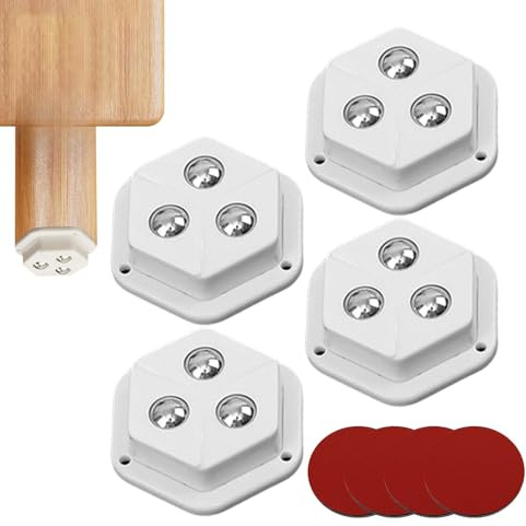 Ruedas Adhesivas,Ruedas Adhesivas | Juego de 4 ruedas giratorias para muebles | Resbalador robusto del aparato, ruedas lisas de la bola del rodillo rotación de 360 grados para los electrodomésticos