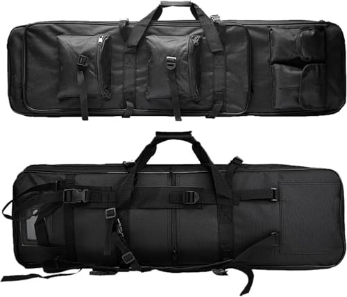 Custodia Fucile,Borsa Militare,Borsone Tattico,Borsa Porta Softair Fucile,Borsa Porta Armi Poligono,Custodie Per Carabine Con 5 Tasche Esterne Utilizzato Per Riporre Carabine,Fucili E,117CM