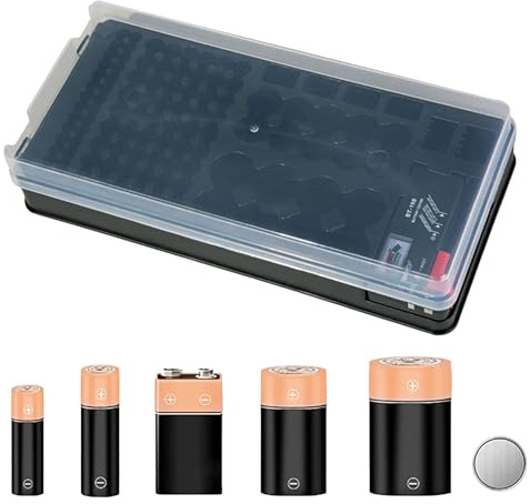 Battery Storage Organizer Waterproof, Dustproof, Loss-Proof, High-Capacity