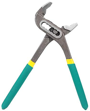 YolieraArt Heavy Duty Pump Pliers, Adjustable Water Pump Wrench, 10 Inch Industrial Plumbing Pliers with Plastic Handle (20.3cm/8in)