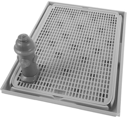 MERRYHAPY Porta Assorbente per Cani con Colonna per Addestramento Pipi Vasino Interno Riutilizzabile con Protezione Pavimento Vassoio Antischizzo per Cuccioli Piccoli Medi e Grandi
