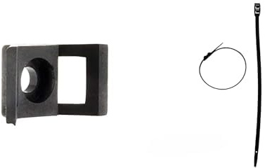 Zenitech - Coffret de 2 Lots de 100 Pièces en Noir : Lot de 100 Embases à Visser + Lot de 100 Colliers de Câblage de 9X 260mm pour une Fixation et un Rangement Professionnels et Durables