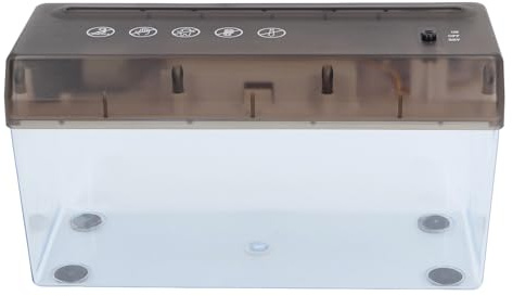 Fafeicy Destructeur de Papier électrique, Destructeur de Papier USB A4 avec Bande Coupée, Largeur d'entrée de 220 Mm, Commutateur à 3 Modes, Bac Transparent pour Une Utilisation à Domicile, au
