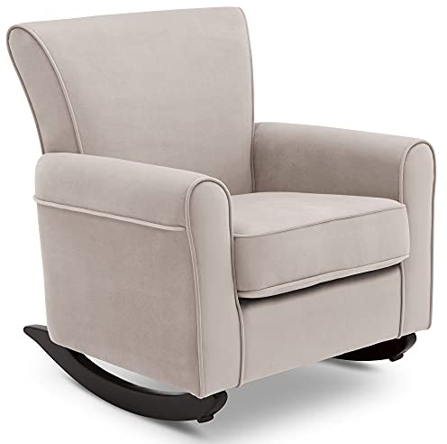 Delta Children Lancaster Rocking Chair Featuring Live Smart Fabric, Linen