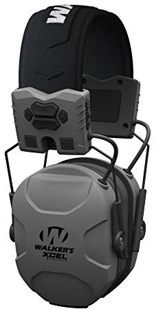 Walker's XCEL Digital Electronic Muff-26dB NRR Noise Protection Sound Enhancement Shooting Safety Earmuff, 2 AAA Batteries, XCEL 500-Bluetooth, One Size