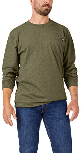 Dickies Men's Heavyweight LS Pocket TEE Relaxed