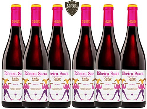 Vino Mencia - Caja Vino Tinto 6 botella x 750 ml - Vino para Regalar – Vino Gallego Premium – Vino Regalo Gourmet – Pack Regalo vino - D.O Vino Ribeira Sacra - CAMINO DE CABRAS