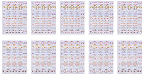 FRCOLOR Flaschenetiketten für Ätherische Öle 10 Stück Bunte Flaschenetiketten für Ätherische Öle Aufkleber Fläschchen Etiketten Flaschenaufkleber