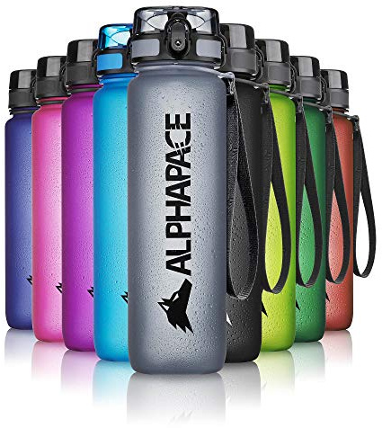 ALPHAPACE Botella de Agua 350ml/500ml/650ml/1000ml/1500ml a Prueba de Fugas Libre de BPA, para el Deporte y Las Actividades al Aire Libre, Botella Deportiva con un Filtro para Frutas