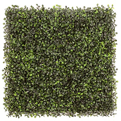 Best Artificial Boxwood 50cm x 50cm Mat Topiary Hedging Dense Panel Screening UV Stable (4)